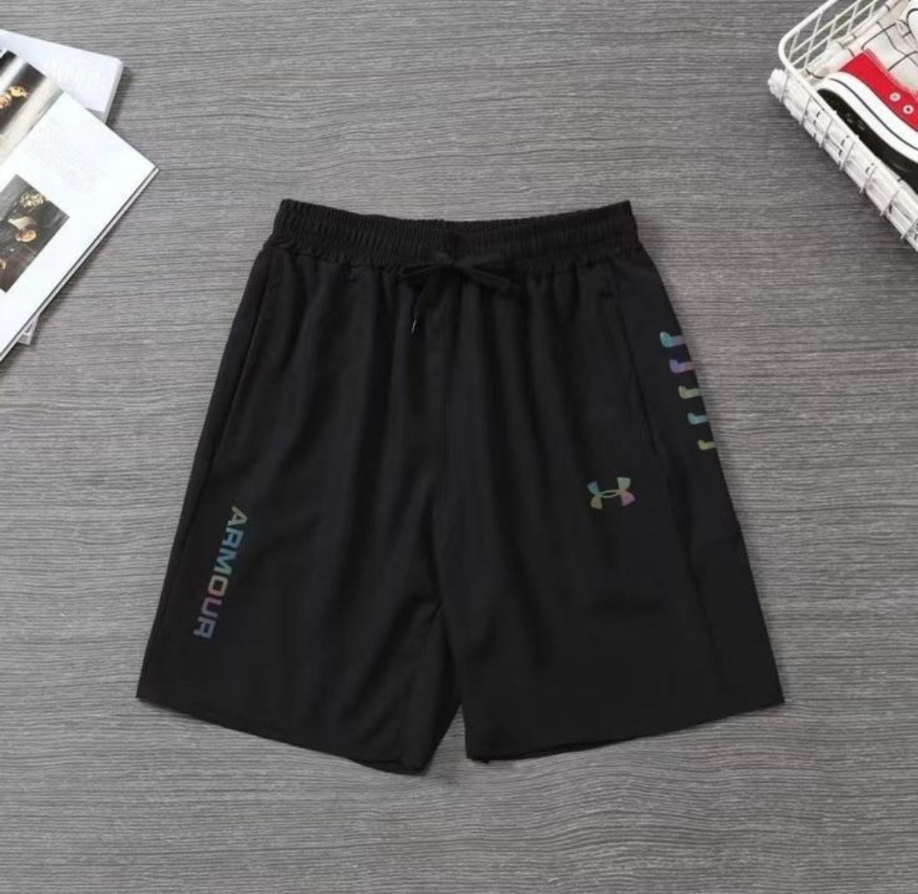 ENSEMBLE SHORT T-SHIRT UNDER ARMOUR NOIR